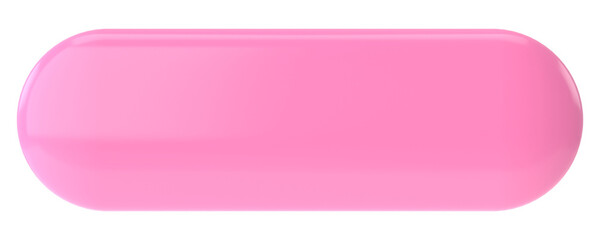 3D button. 3D illustration.