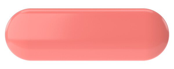 3D button. 3D illustration.