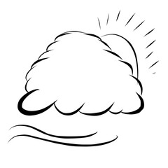 Doodle Cloud Vector