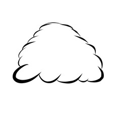 Doodle Cloud Vector