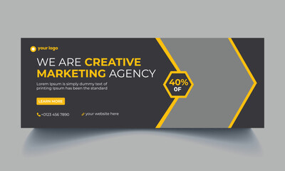 digital marketing corporate social media facebook cover template