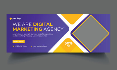 digital marketing corporate social media facebook cover template