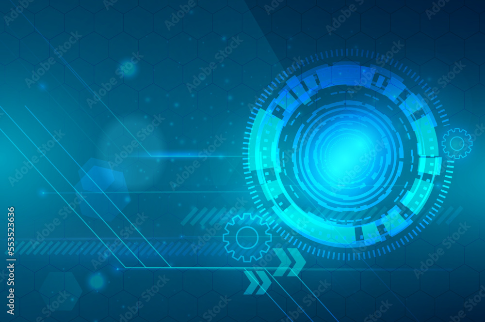 Poster abstract technology design element.