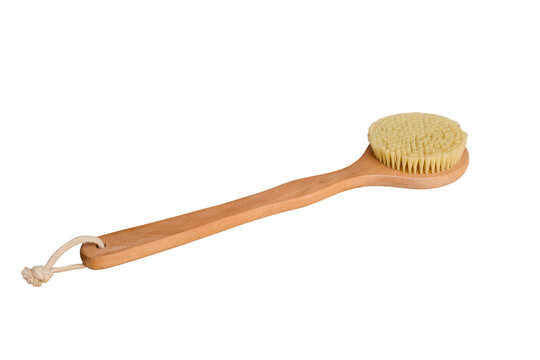 Shower brush isolated on white background