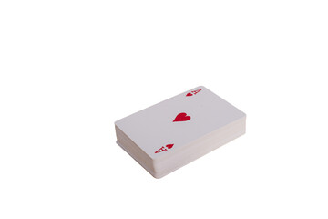 Magician cards isolated on white background