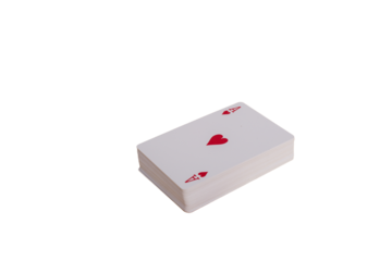 Magician cards isolated on white background