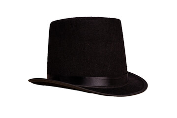Magician hat isolated on white background .