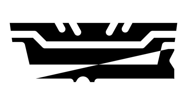 ram computer part glyph icon animation