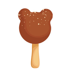 Sweet summer dessert, popsicle on a stick.Vector graphics.