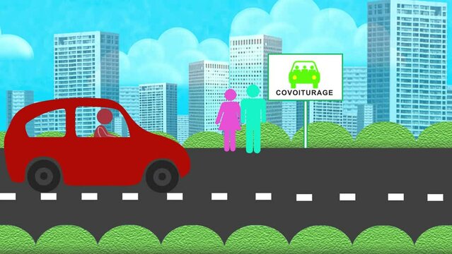 convoiturage - animation