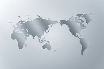 World map background.