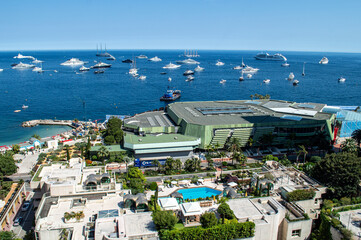 Monaco. View of the city and the sea from a high observation point