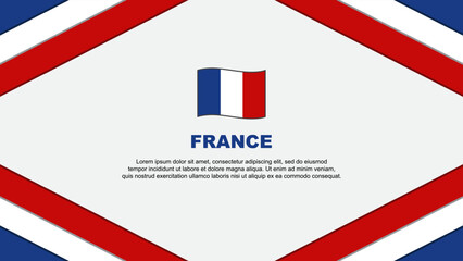 Fototapeta na wymiar France Flag Abstract Background Design Template. France Independence Day Banner Cartoon Vector Illustration. France