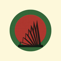 illustration of an background with flags