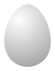 White egg isolated on transparent background - 553534492