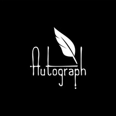 Simple Autograph Typography Text Art Design Idea