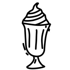 Doodle Ice Cream Vector