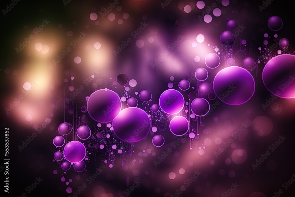 Poster digital purple bokeh bokeh business backdrop generative ai