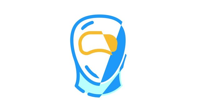 diving helmet color icon animation
