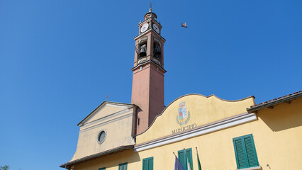La chiesa di San Giorgio a Carimate, Como, Lombardia, Italia.