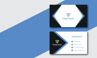 Modern Professional Business Card Template  Business Card Layout Clean Corporate Business Card Design 