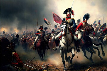 Battle of Waterloo - obrazy, fototapety, plakaty