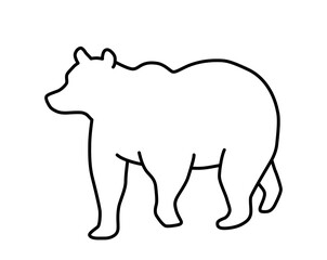 Bear outline icon