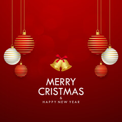 Free vector merry christmas red product display podium background