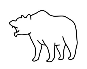 Bear outline icon