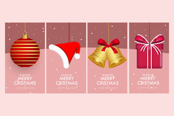 Fototapeta na wymiar Merry Christmas elements and vector Christmas illustrations.