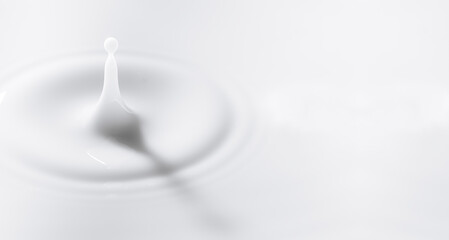 macro milk drop texture,milk or white liquid splash with circle ripple