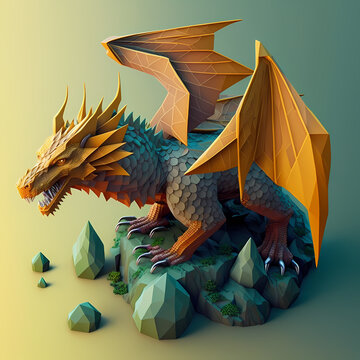 golden Chinese dragon