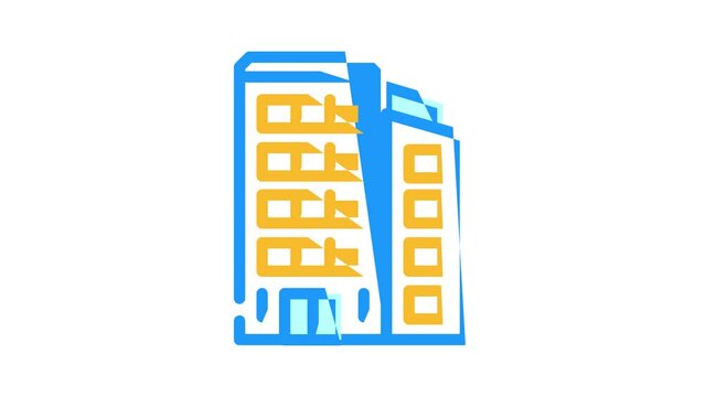company business management color icon animation