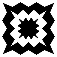 Geometric art shape. PNG with transparent background