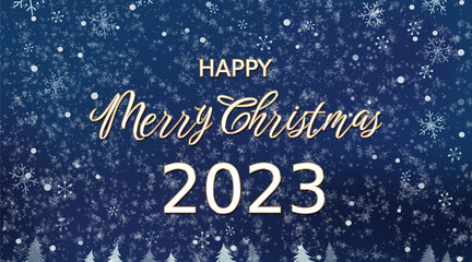 merry christmas wish with snowflake background
