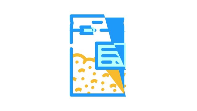 abstract package color icon animation