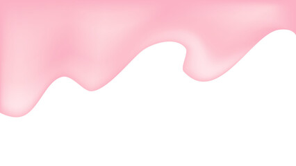 Dripping glaze background. Strawberry liquid sweet flow. Vector illustration.