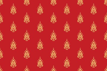 illustration, Ikat printing textile pattern wallpaper, abstract for textile design