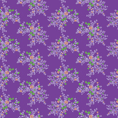 Beautiful watercolor flower patterns on colorful backgrounds. pattern design