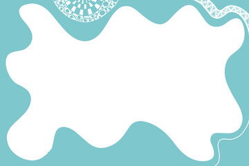 Pastel blue-green curved background and texture