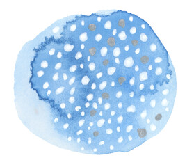 Png Abstract bubble watercolor doodle circle blot painting. Texture paper. Isolated on transparent background..