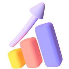 Growth Up in render for graphic asset web presentation or other