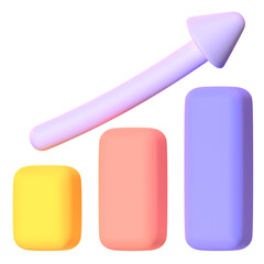 Growth Up in render for graphic asset web presentation or other