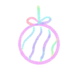 Rainbow line Christmas decoration, signs and symbols, Hand drawn in doodle style.