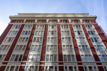 The exterior of a historic building in downtown Denver, Colorado