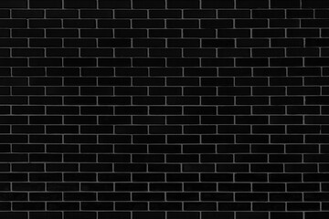 Black brick dark wall building facade texture design background