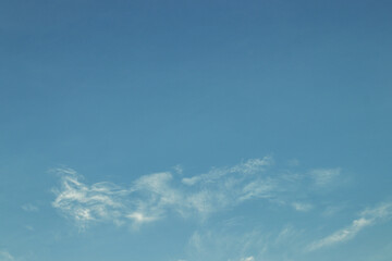 Naklejka na ściany i meble Sky with clouds background at evening