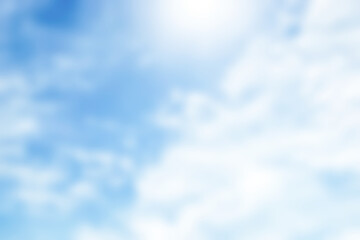 Naklejka na ściany i meble blurred natural blue sky clouds background