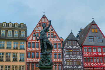 R&ouml;mer mit Justitia Frankfurt 