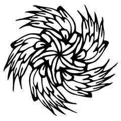 Obraz premium Mandala flower. PNG with transparent background